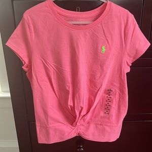 NWT Polo Ralph Lauren Girls Twisted Knot Shirt